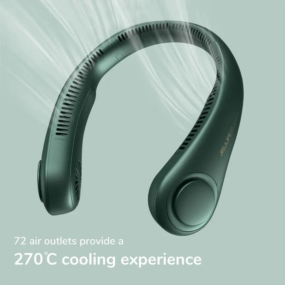 Bladeless Neck Fan | Hands-Free Wearable Fan